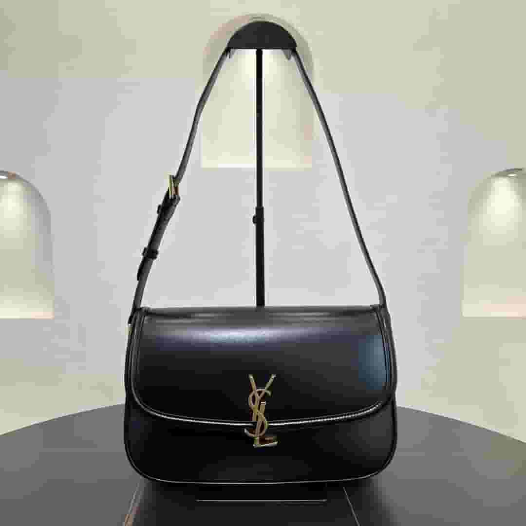 Yupoo  Saint Laurent Solferino Large Box Leather Black - Main Preview