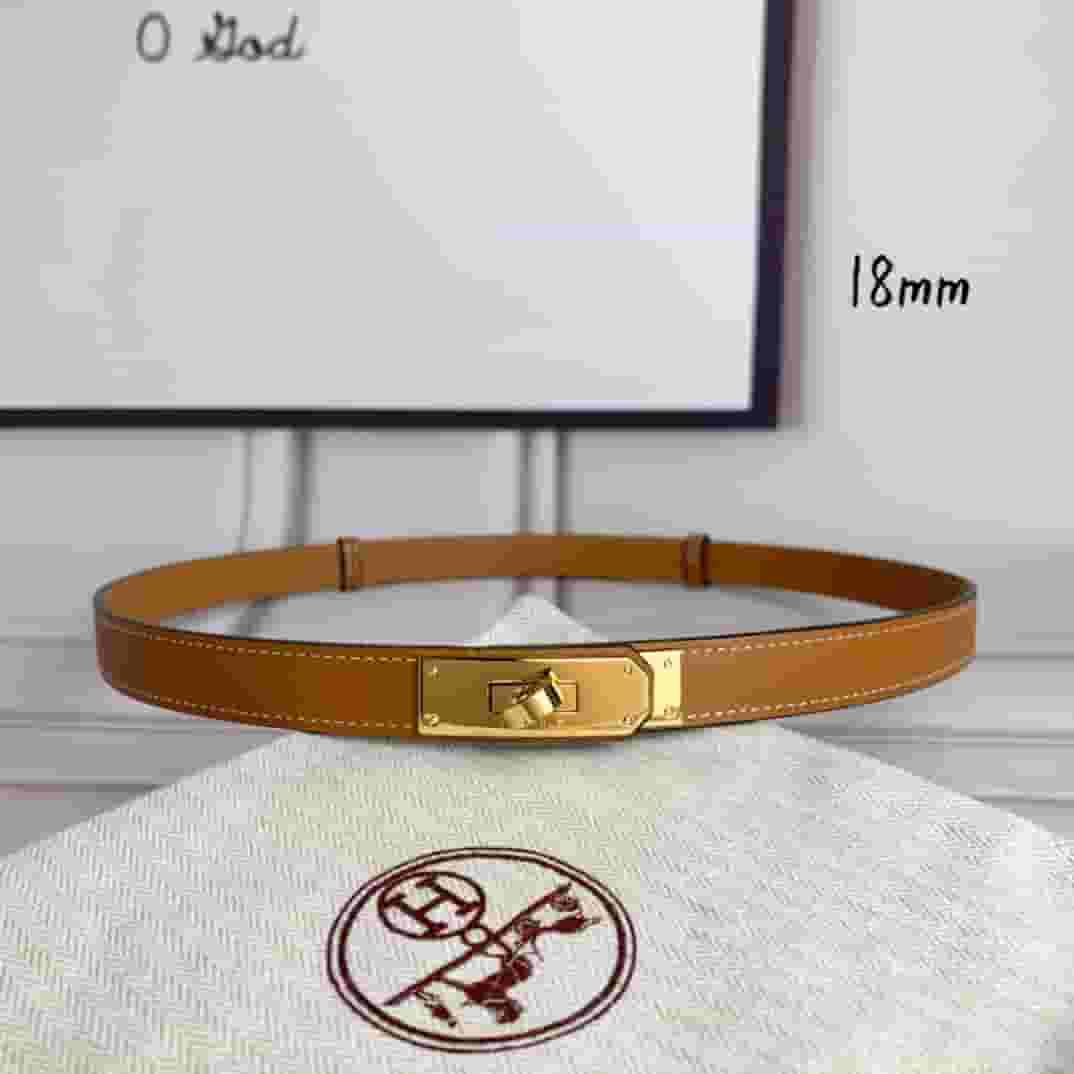 Yupoo Hermes Belt  Kelly 1.8Cm Reversible Brown - Main Preview
