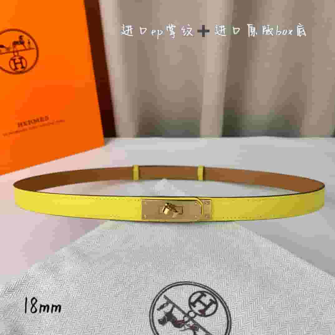 Yupoo Hermes Belt  Kelly 1.8Cm Reversible Gold - Main Preview