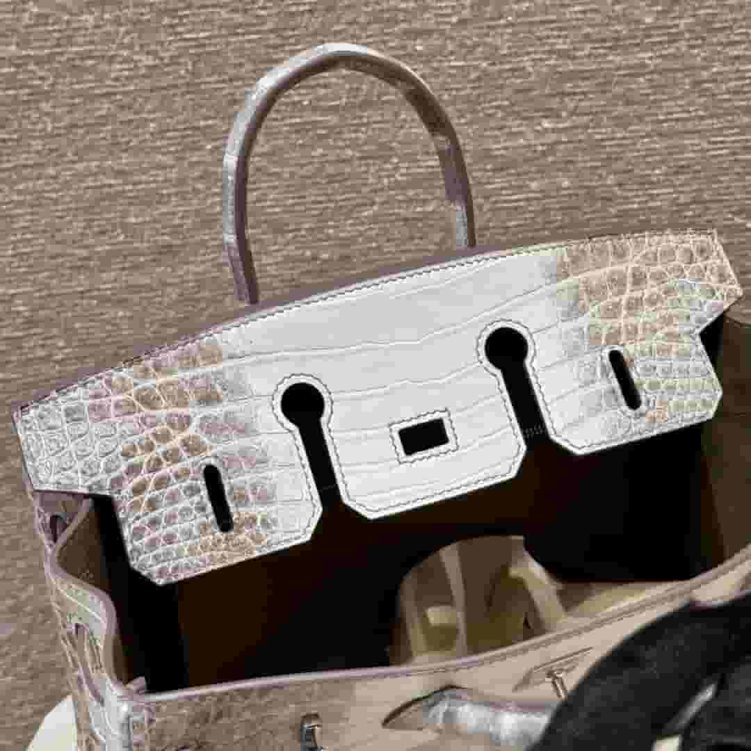 Hermès Birkin 25 Himalaya - Niloticus Crocodile (Silver Hardware) - Main Preview