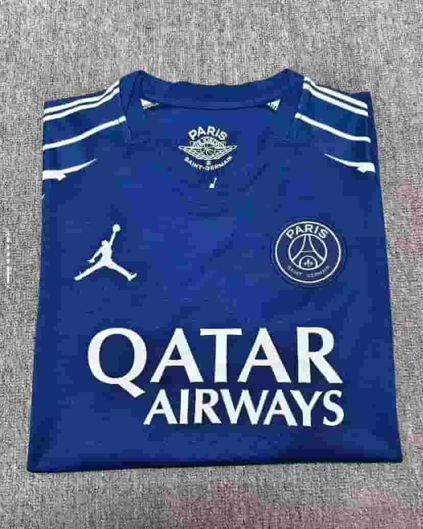 Nike PSG Fourth Jersey 24/25 - Men's Football Shirt (Jordan Edition/Blue) - Main Preview