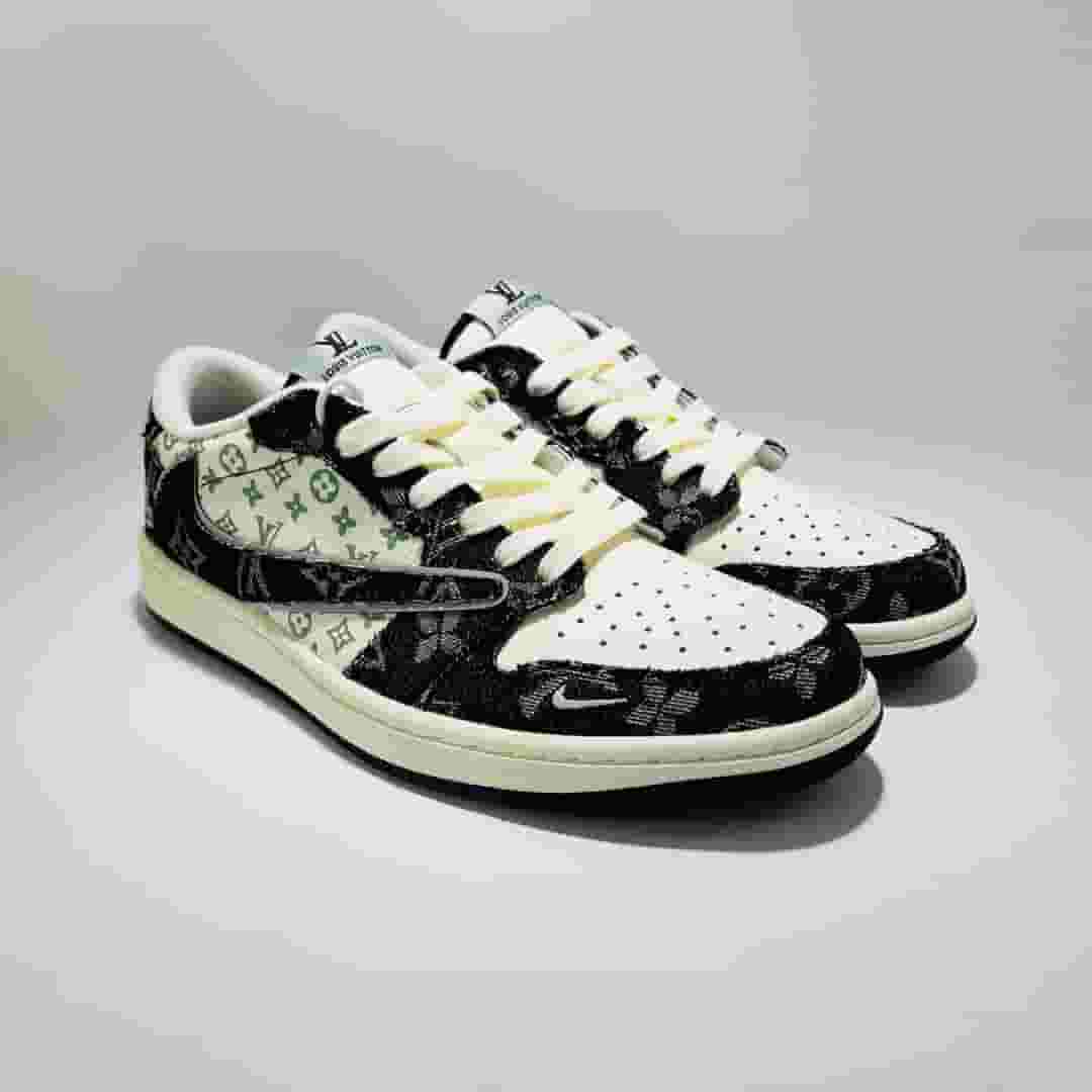 Yupoo shoes: Custom Travis Scott x LV x AJ1 Low Denim Mocha - Yupoo Yupoo - Main Preview