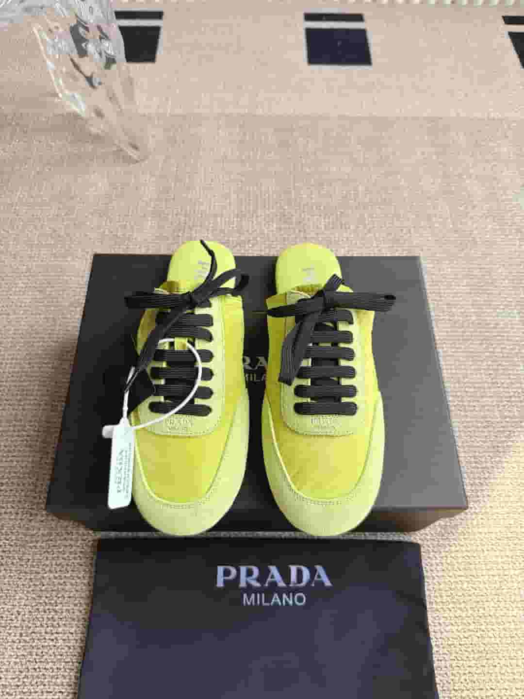 Yupoo Prada | Ballet Trainer - Suede & Lambskin Comfort 👟 - Main Preview