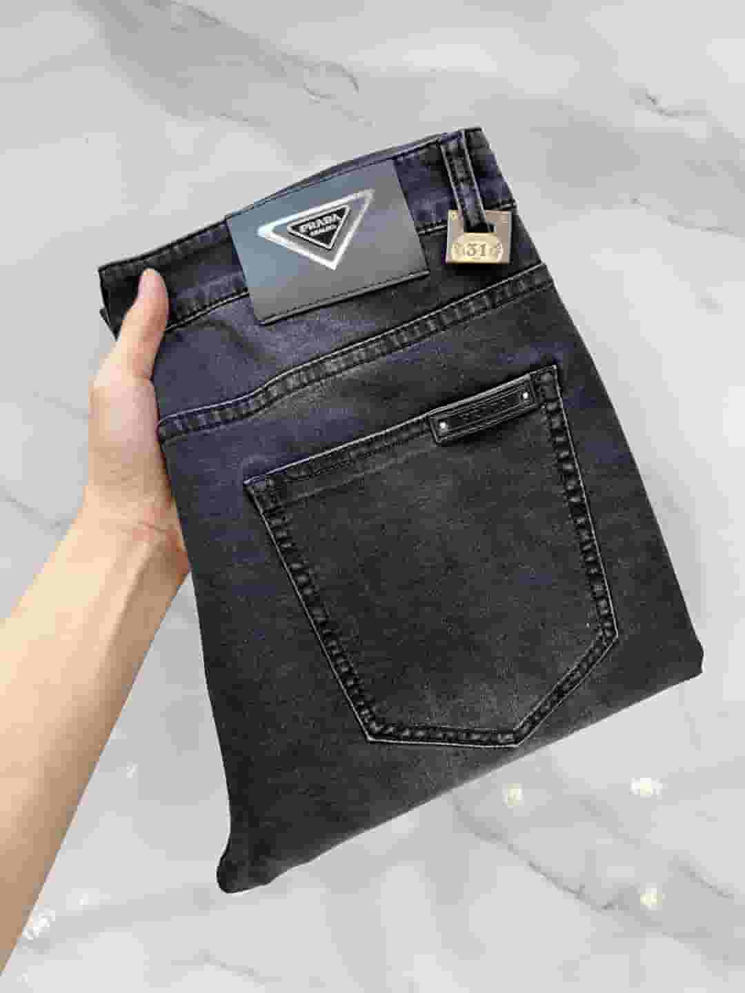 Yupoo Prada | 2025Ss Washed Jeans - Stretch & Premium Hardware 👖 - Main Preview