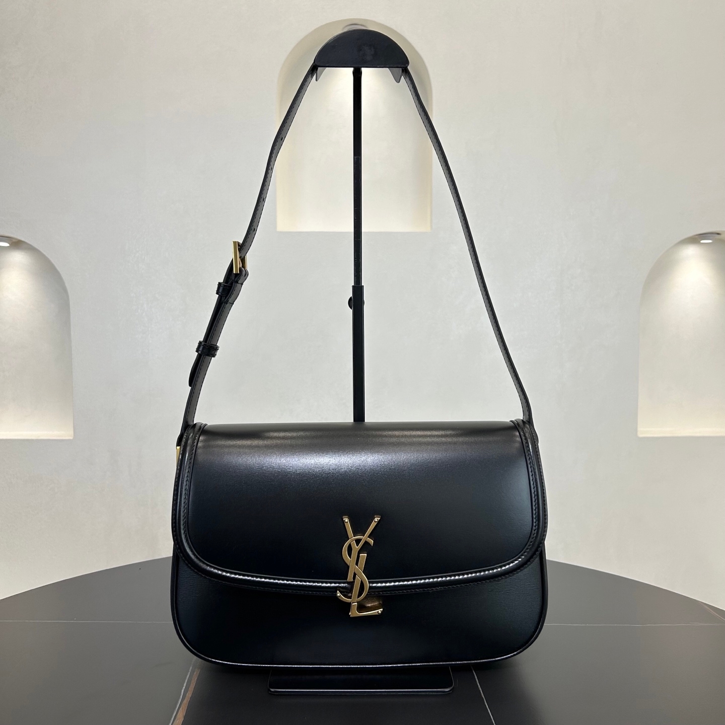 Yupoo  Saint Laurent Solferino Large Box Leather Black image 1