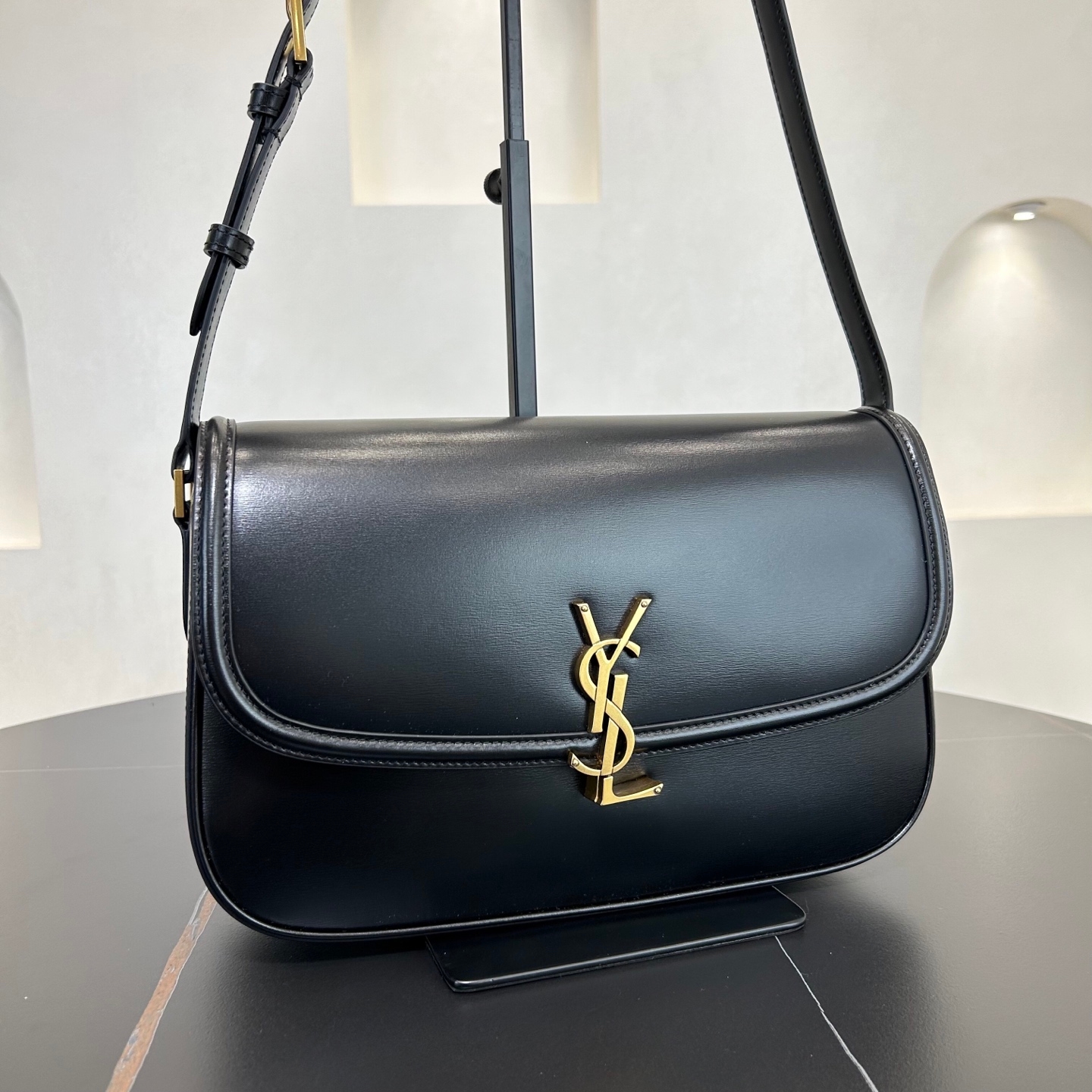 Yupoo  Saint Laurent Solferino Large Box Leather Black image 4