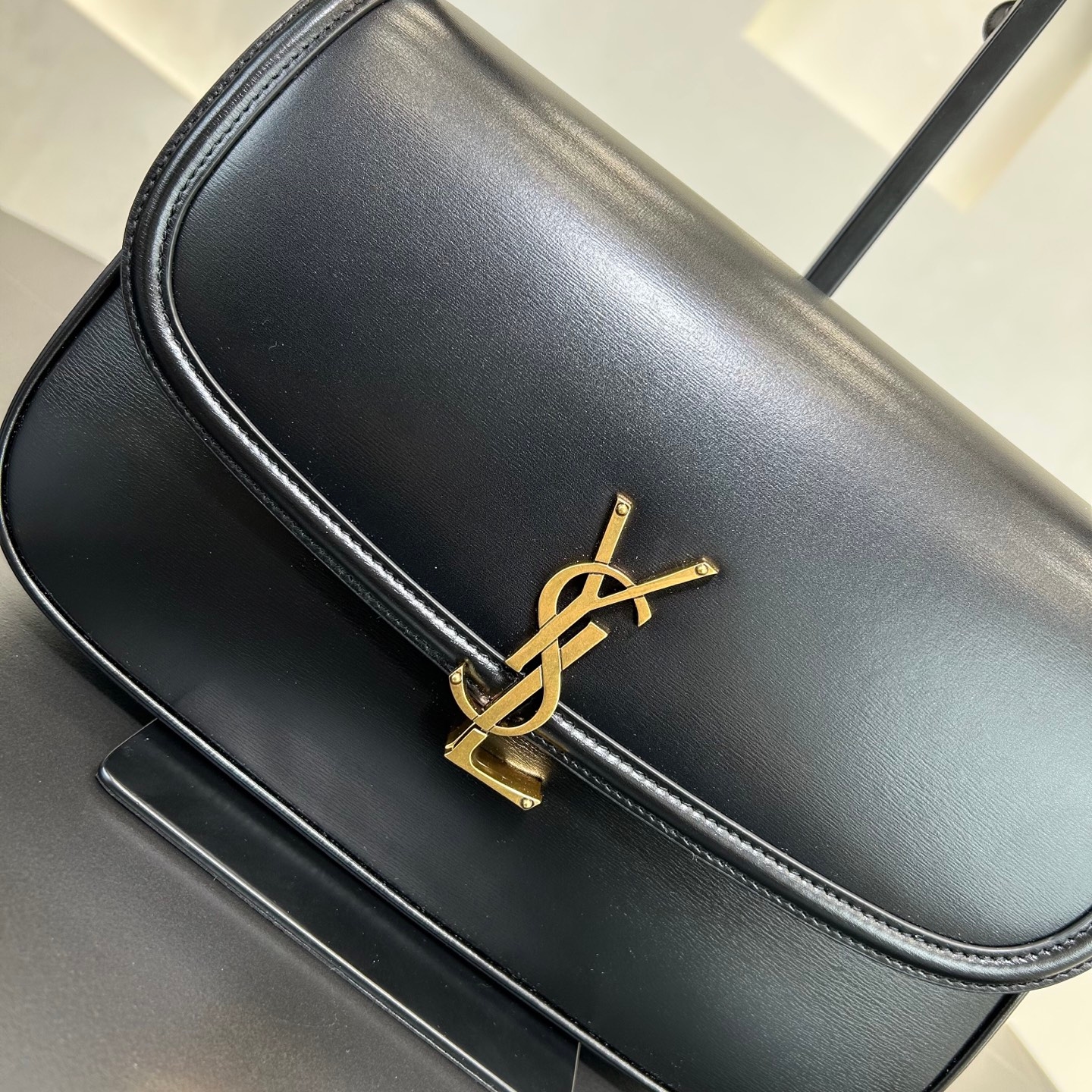 Yupoo  Saint Laurent Solferino Large Box Leather Black image 5