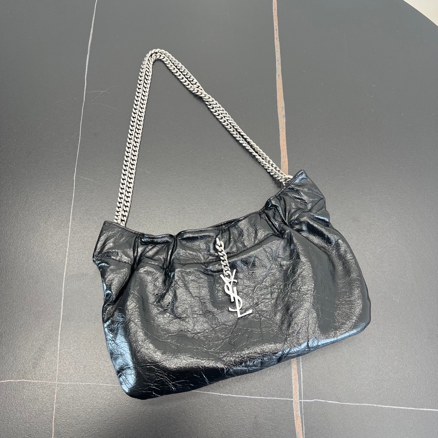Yupoo Ysl Vintage Cloud Mini Leather Shoulder Black image 7