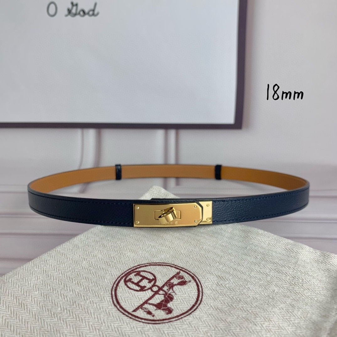 Yupoo Hermes Belt  Kelly 1.8Cm Reversible Belt image 1