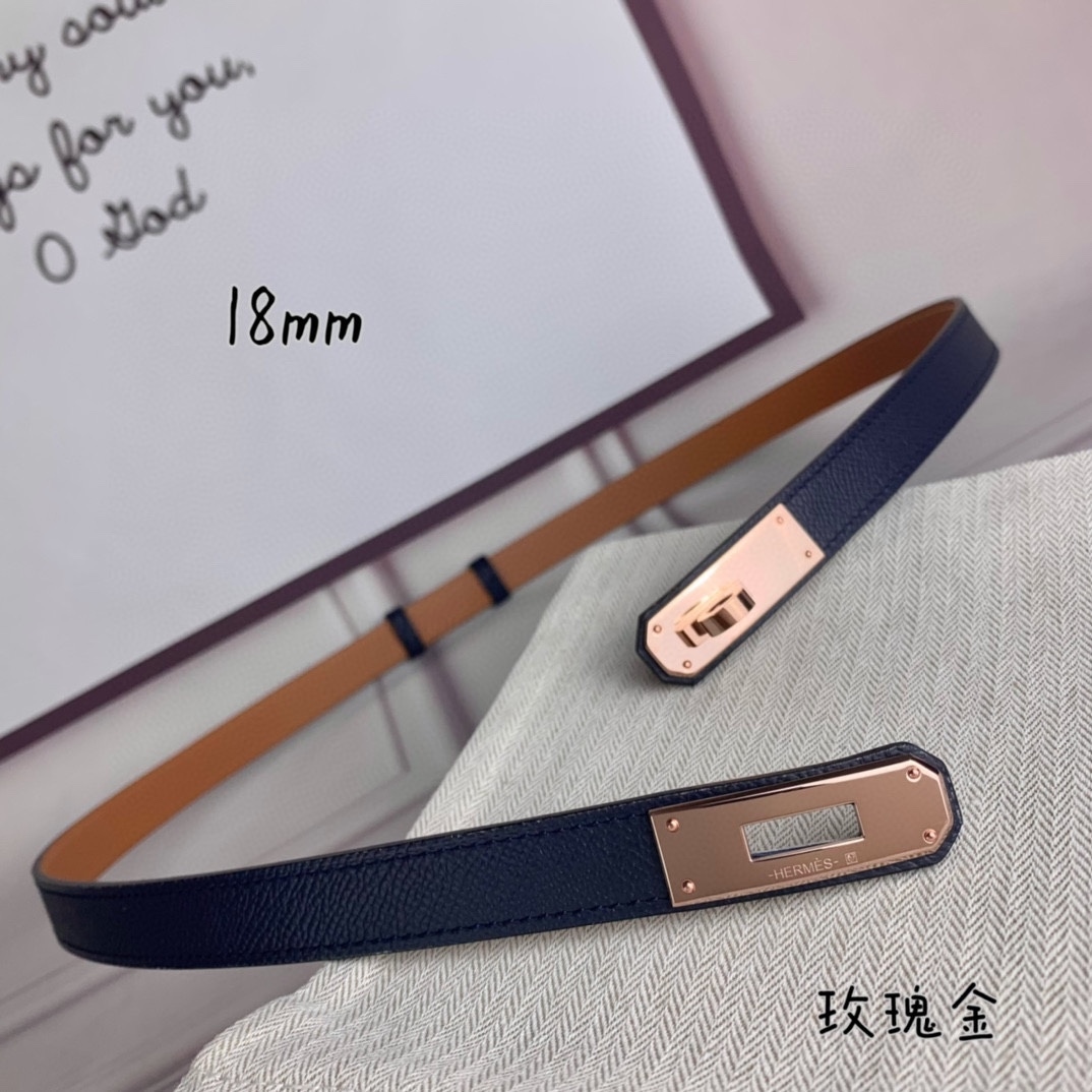 Yupoo Hermes Belt  Kelly 1.8Cm Reversible Belt image 5