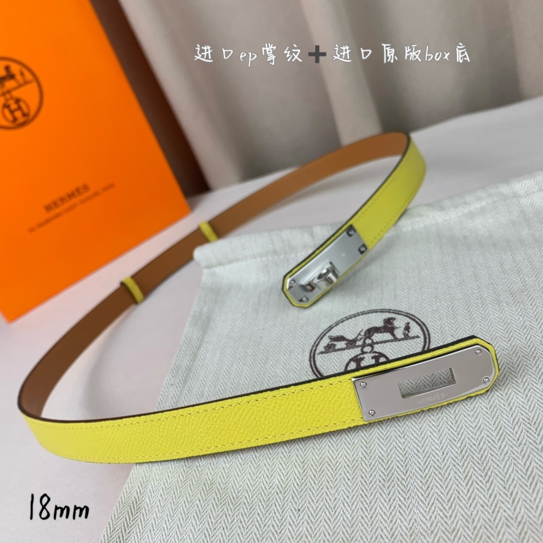 Yupoo Hermes Belt  Kelly 1.8Cm Reversible Gold image 4