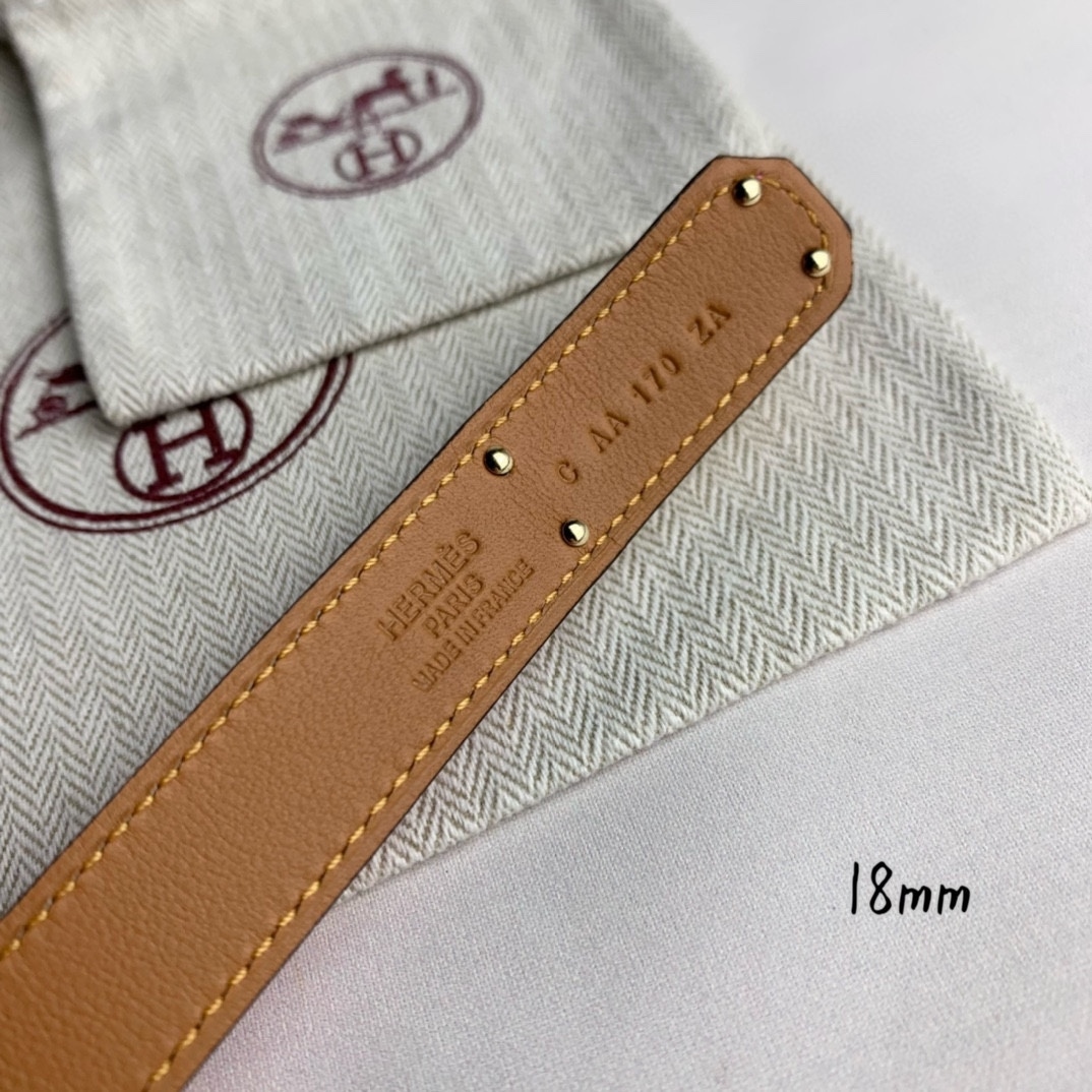 Yupoo Hermes Belt  Kelly 1.8Cm Reversible Red image 9