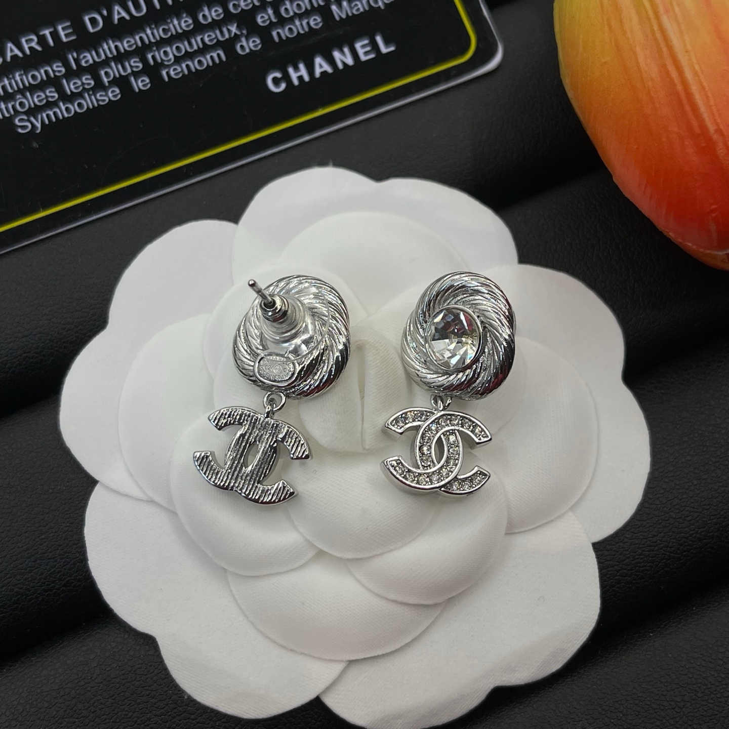 Chanel Stud Earrings Yupoo Jewelry Silver image 4
