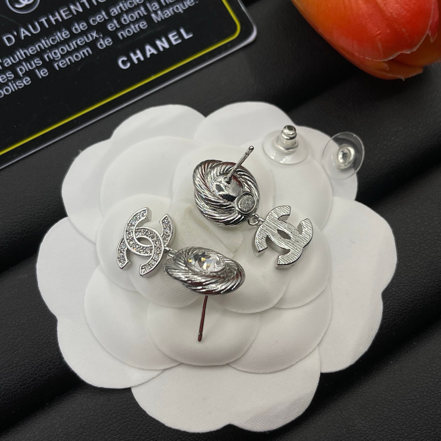 Chanel Stud Earrings Yupoo Jewelry Silver image 5
