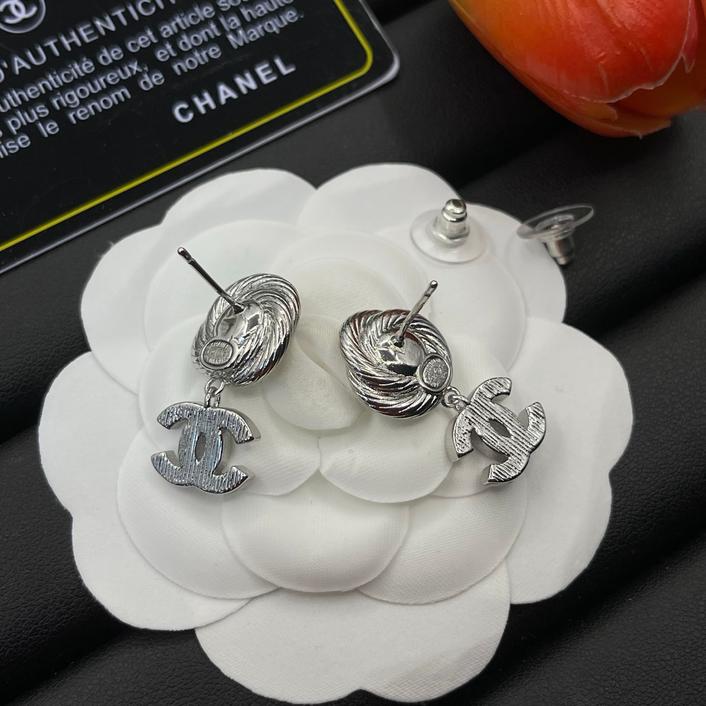Chanel Stud Earrings Yupoo Jewelry Silver image 6