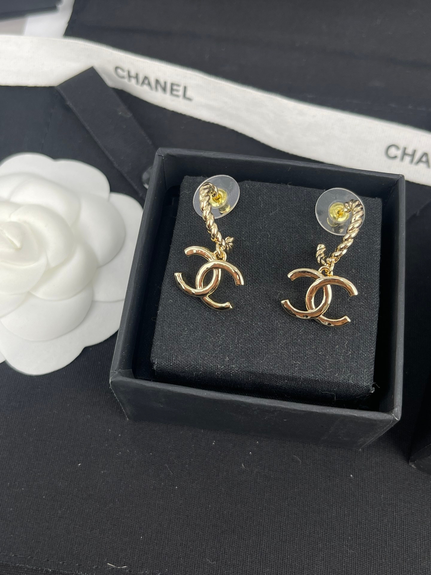 Chanel Double C Stud Earrings Yupoo Jewelry Silver And Gold image 7