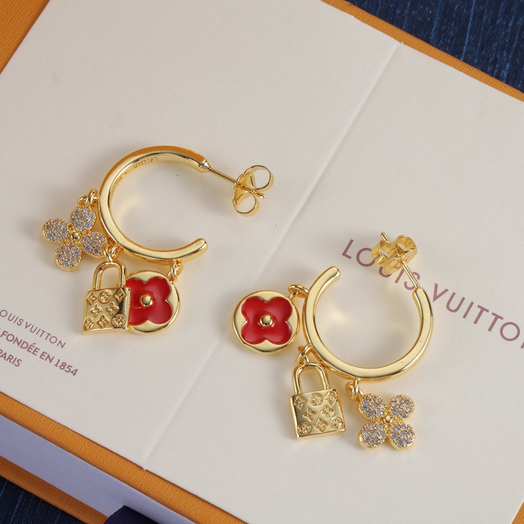 Louis Vuitton Stud Earrings Yupoo Lv Jewelry 2025 image 6