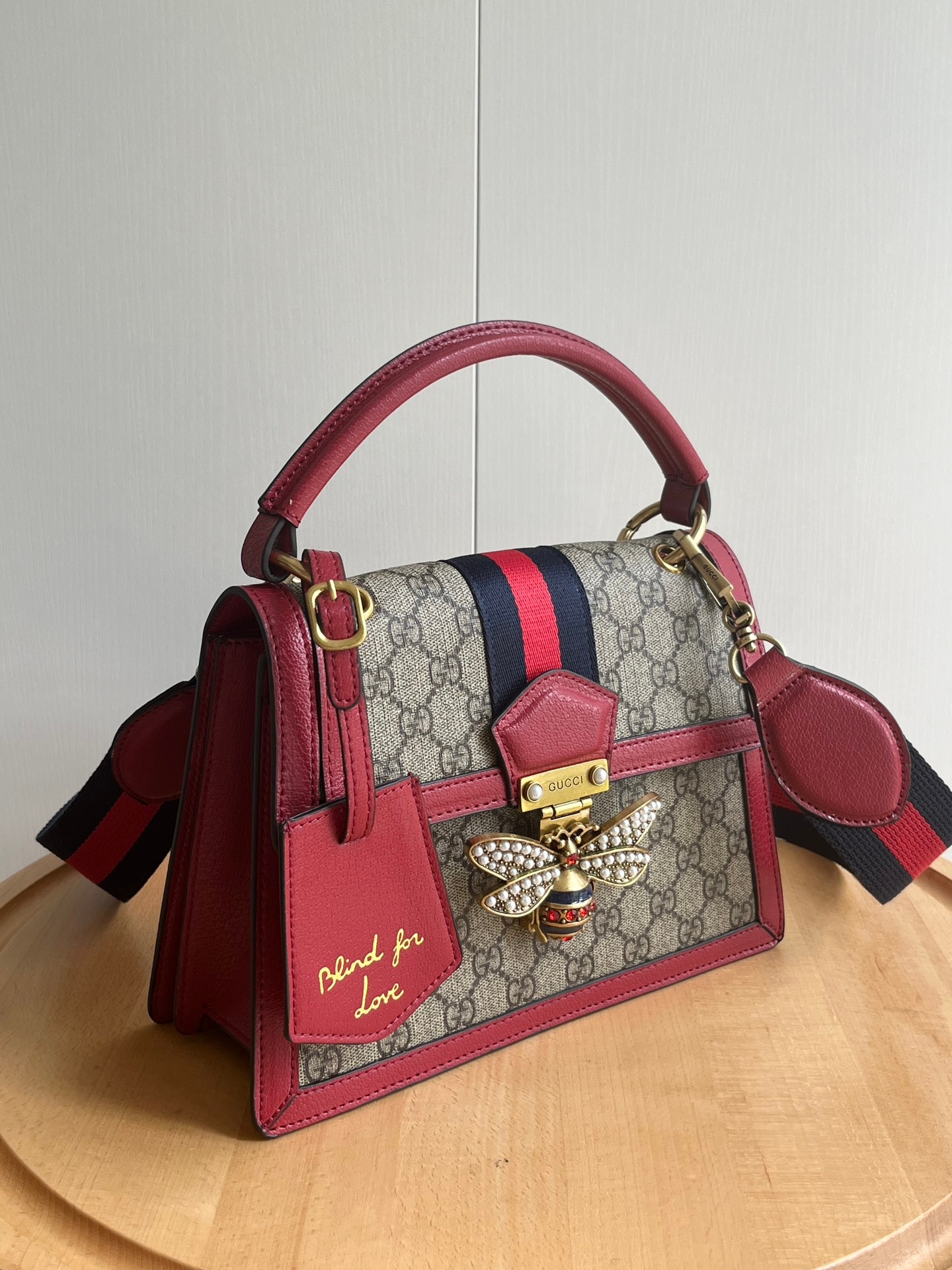 Yupoo Gucci Bags Bee Queen Margaret Handbag Red- 476541 image 2