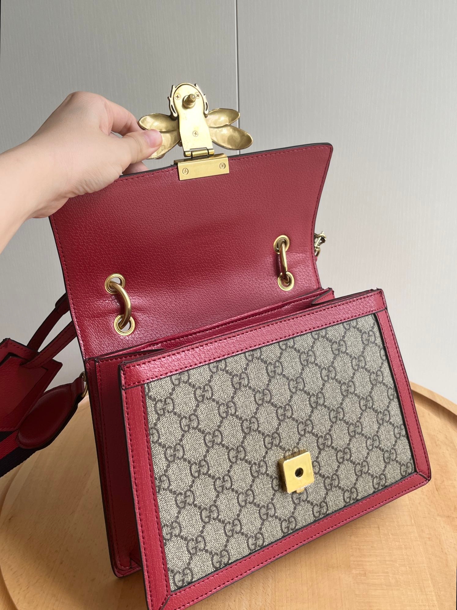 Yupoo Gucci Bags Bee Queen Margaret Handbag Red- 476541 image 7
