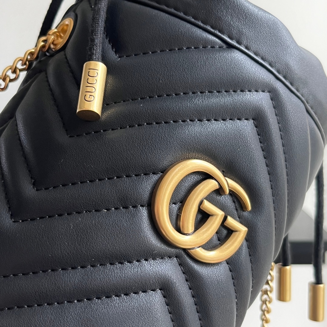 Yupoo Gucci Cowhide Black Crossbody Bag Best Quality - 575163 image 6