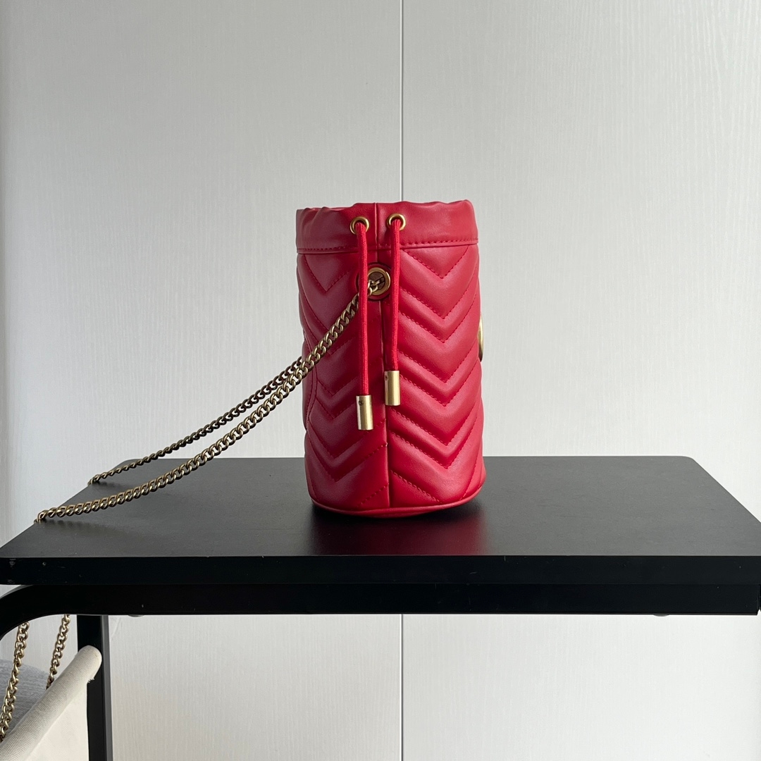 Yupoo Gucci Cowhide Red Crossbody Bag Best Quality - 575163 image 3