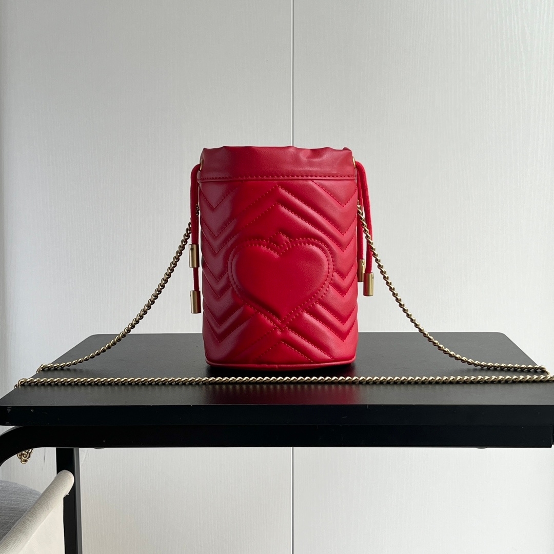 Yupoo Gucci Cowhide Red Crossbody Bag Best Quality - 575163 image 4