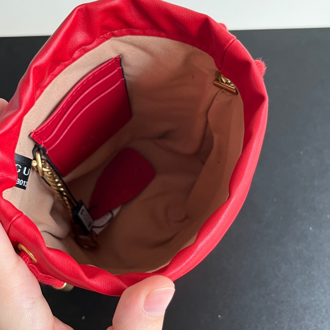 Yupoo Gucci Cowhide Red Crossbody Bag Best Quality - 575163 image 7