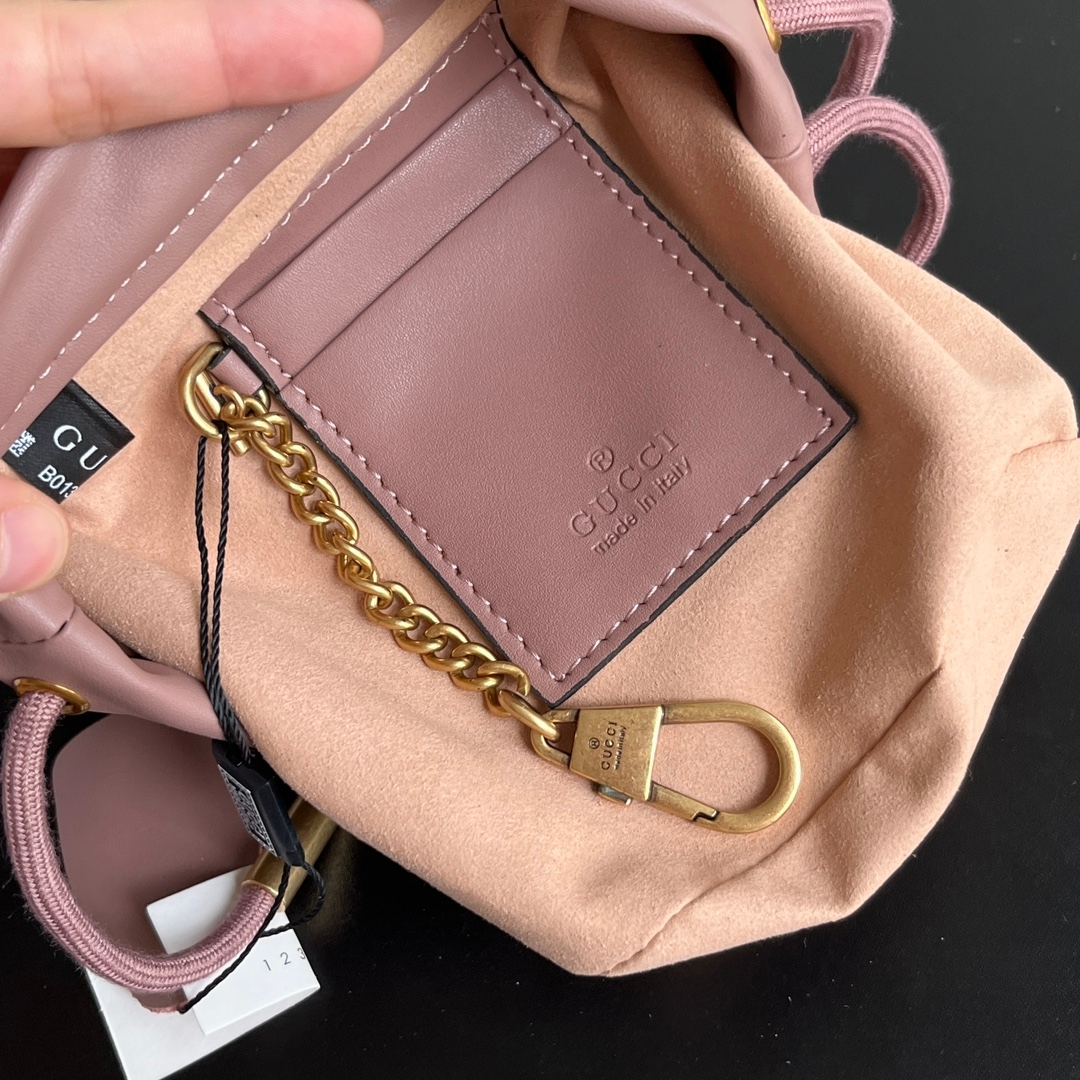 Yupoo Gucci Cowhide Pink Crossbody Bag Best Quality - 575163 image 8