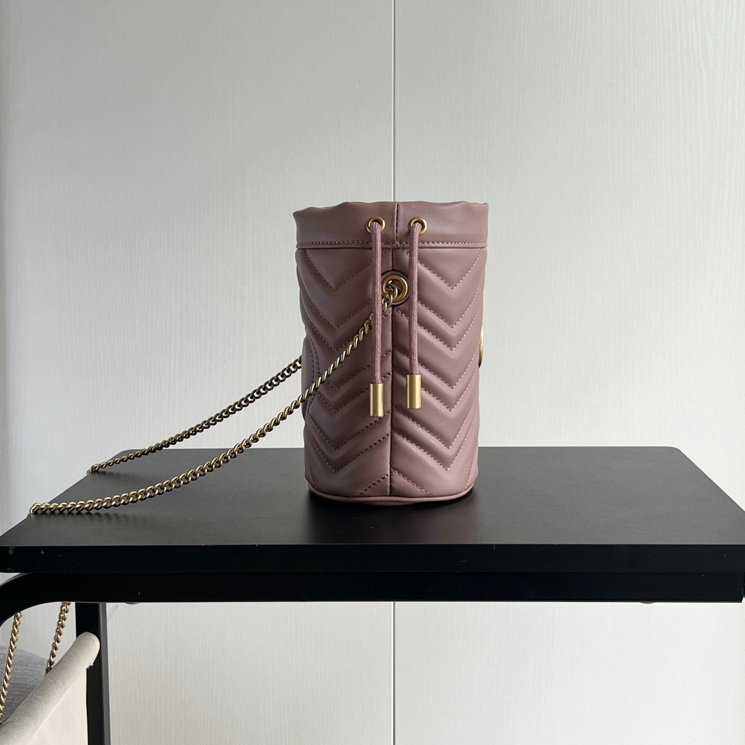 Yupoo Gucci Cowhide Pink Crossbody Bag Best Quality - 575163 image 3