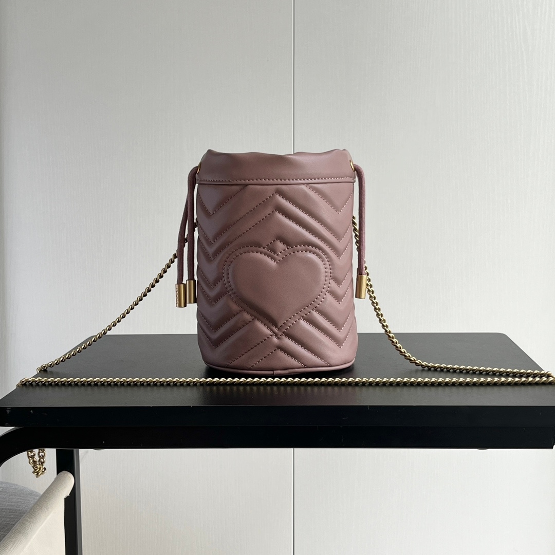 Yupoo Gucci Cowhide Pink Crossbody Bag Best Quality - 575163 image 4
