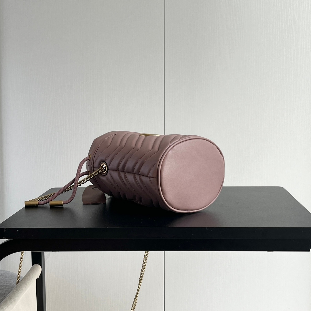Yupoo Gucci Cowhide Pink Crossbody Bag Best Quality - 575163 image 5