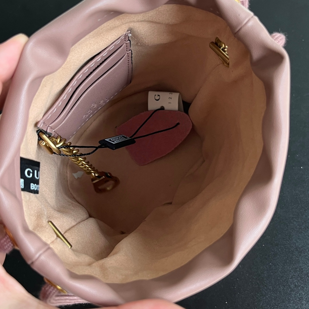 Yupoo Gucci Cowhide Pink Crossbody Bag Best Quality - 575163 image 7