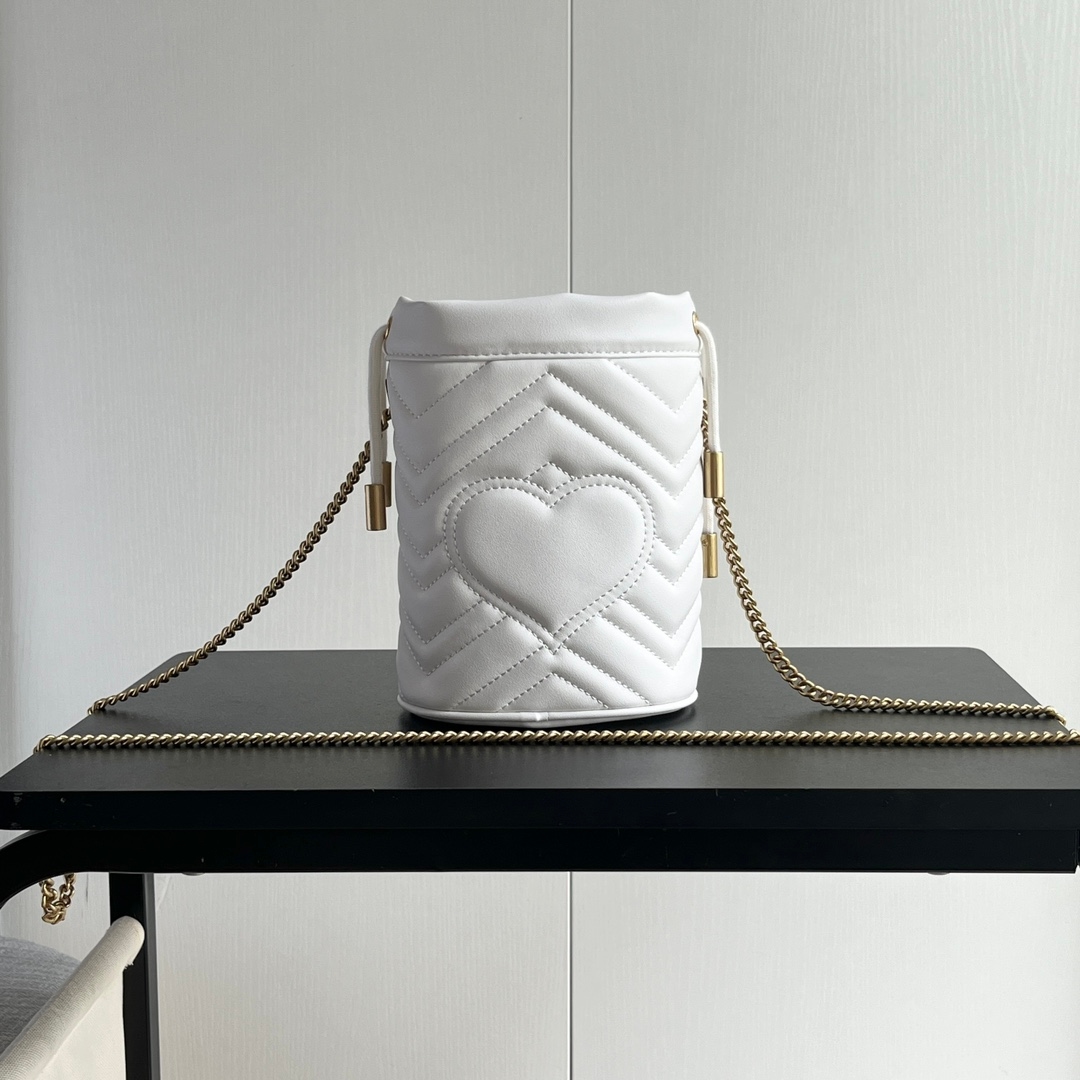 Yupoo Gucci Cowhide White Crossbody Bag Best Quality - 575163 image 4