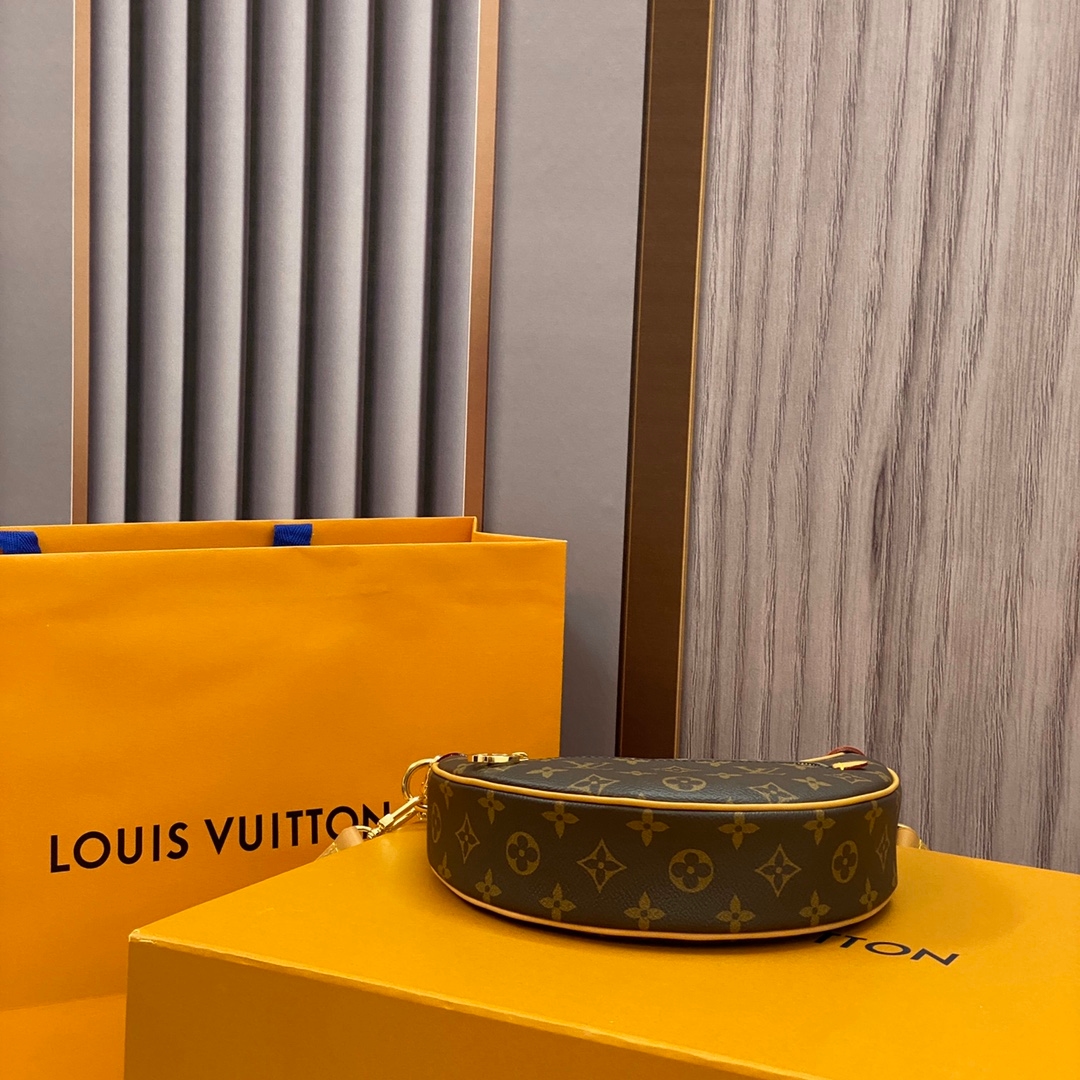 Yupoo Bags: Moon Bag Odeo - Vintage Monogram Canvas & Leather Crossbody image 4