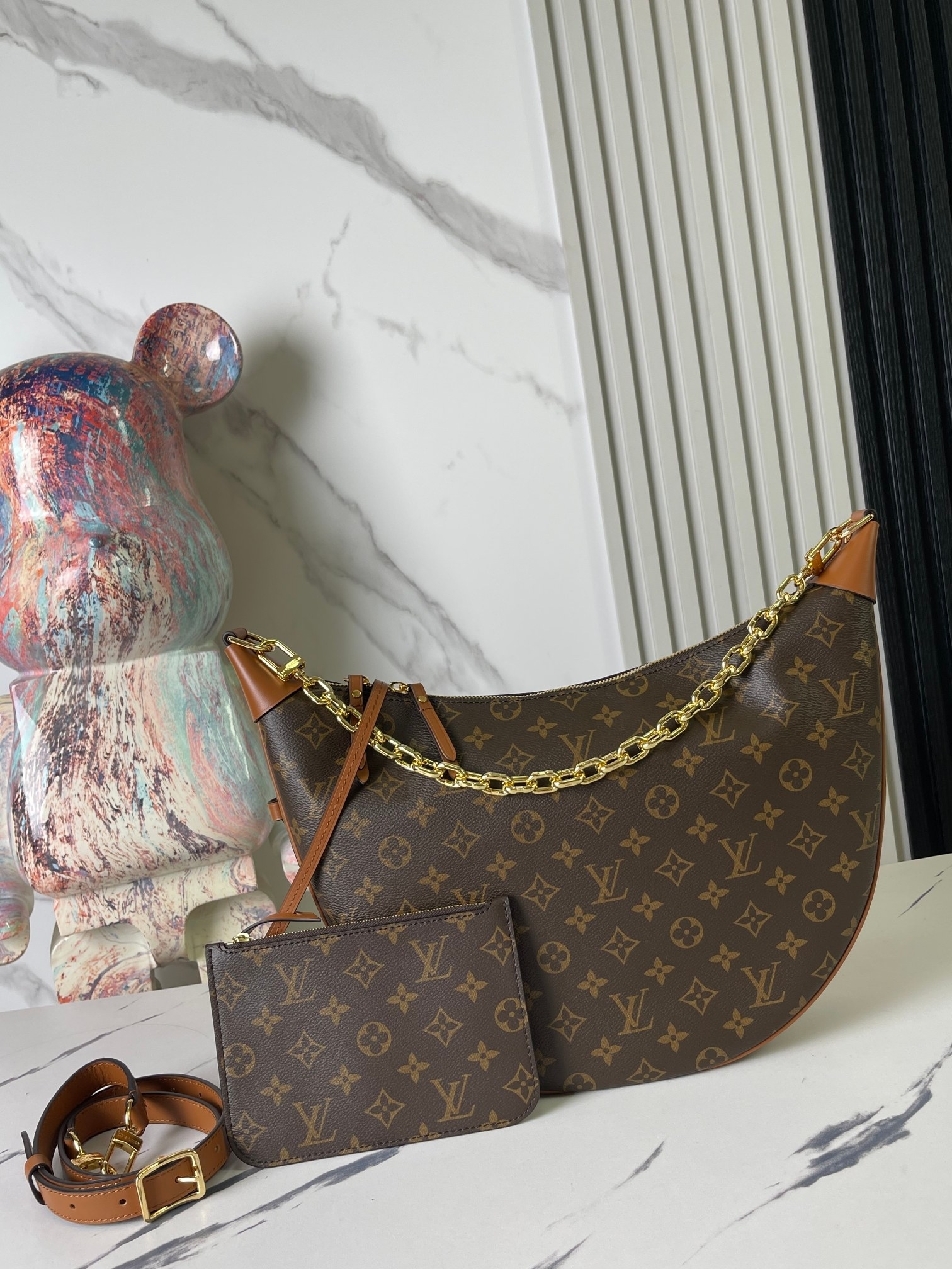 Yupoo bags: LV Marel Moon Bag - Vintage Monogram & Yellow Accents 🌙 image 2