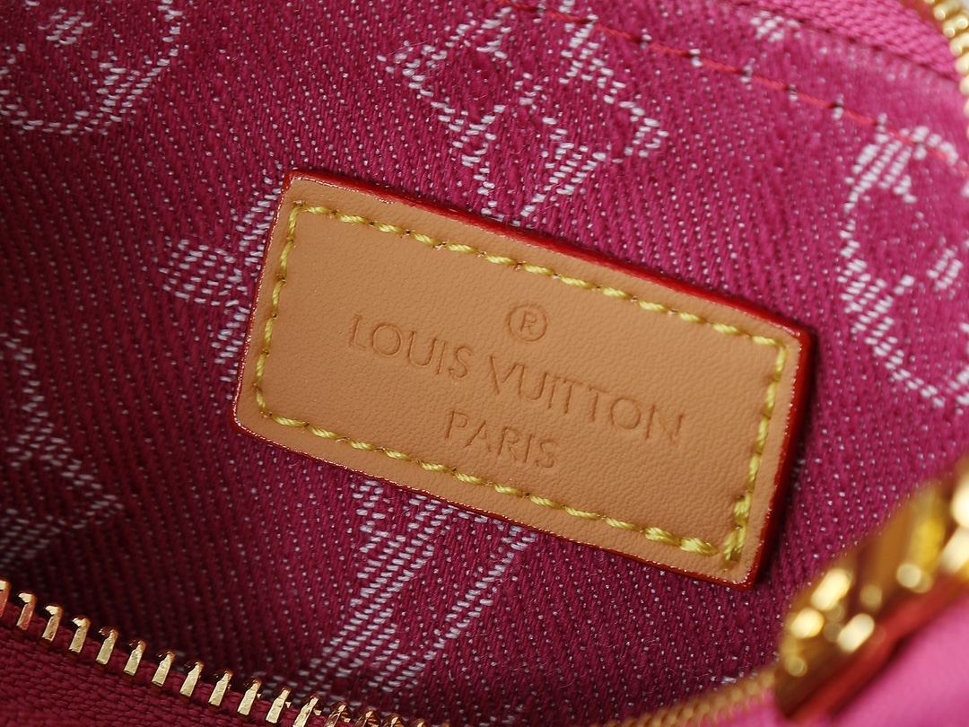 Yupoo Lv Liv Pochette Pink Monogram Denim Bag M14159 image 8