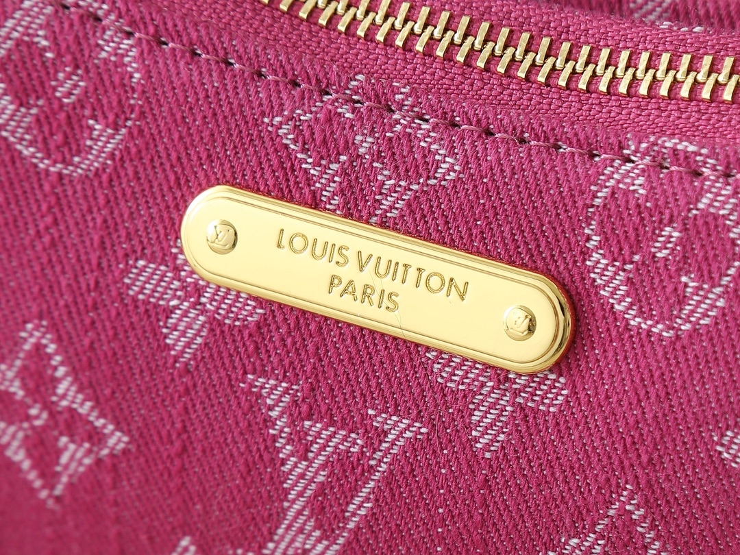 Yupoo Lv Liv Pochette Pink Monogram Denim Bag M14159 image 5