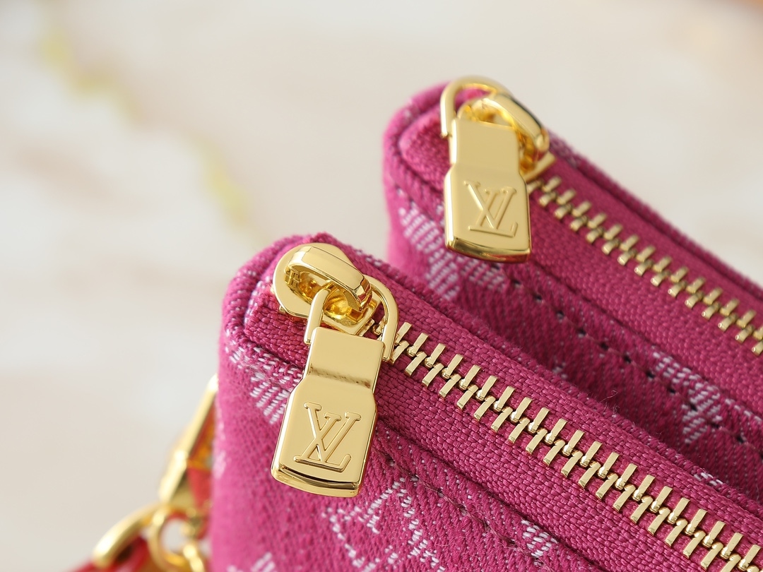 Yupoo Lv Liv Pochette Pink Monogram Denim Bag M14159 image 7