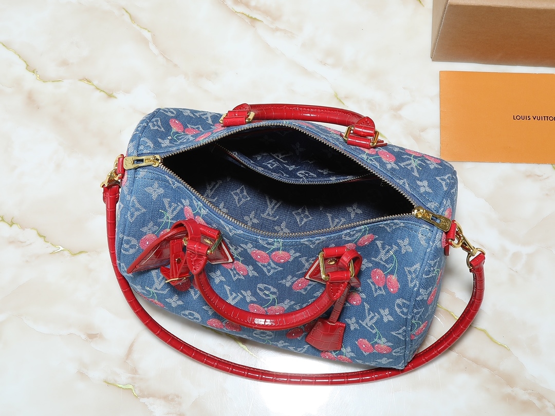 Yupoo Lv Speedy Soft 30 Monogram Denim Yupoo Bags N87627 image 9