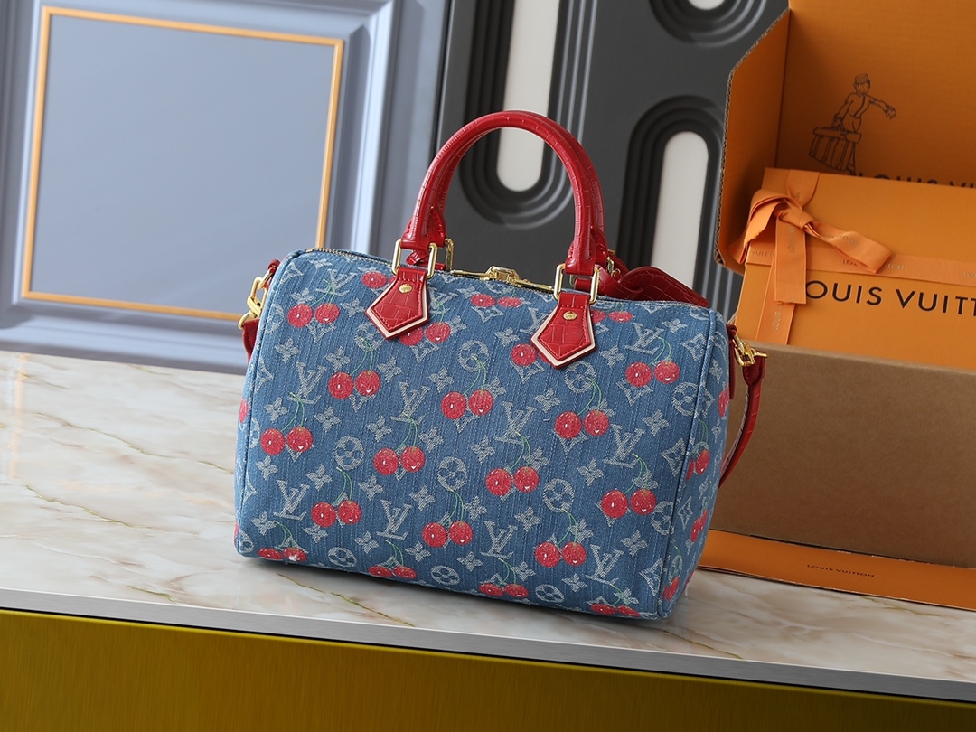 Yupoo Lv Speedy Soft 30 Monogram Denim Yupoo Bags N87627 image 3