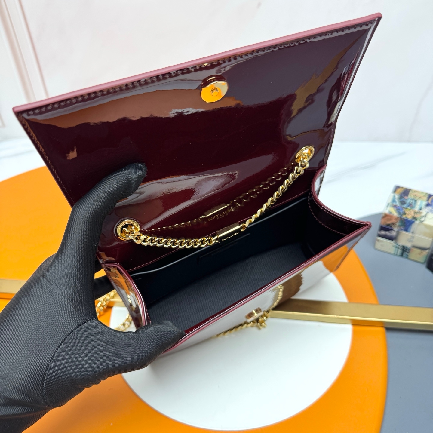 Yupoo Ysl | Classic Check Pattern Phone Crossbody Bag👛 image 9