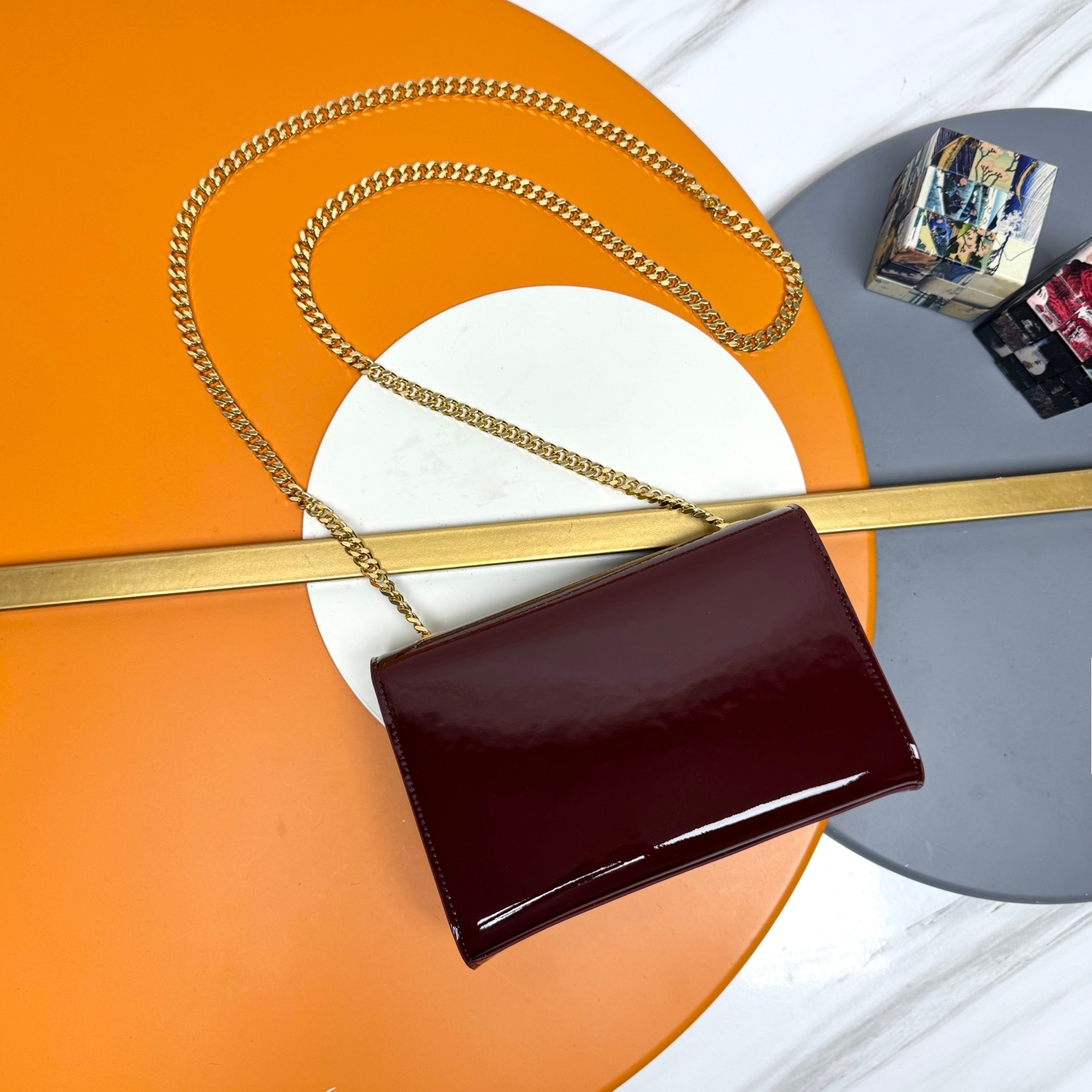 Yupoo Ysl | Classic Check Pattern Phone Crossbody Bag👛 image 4
