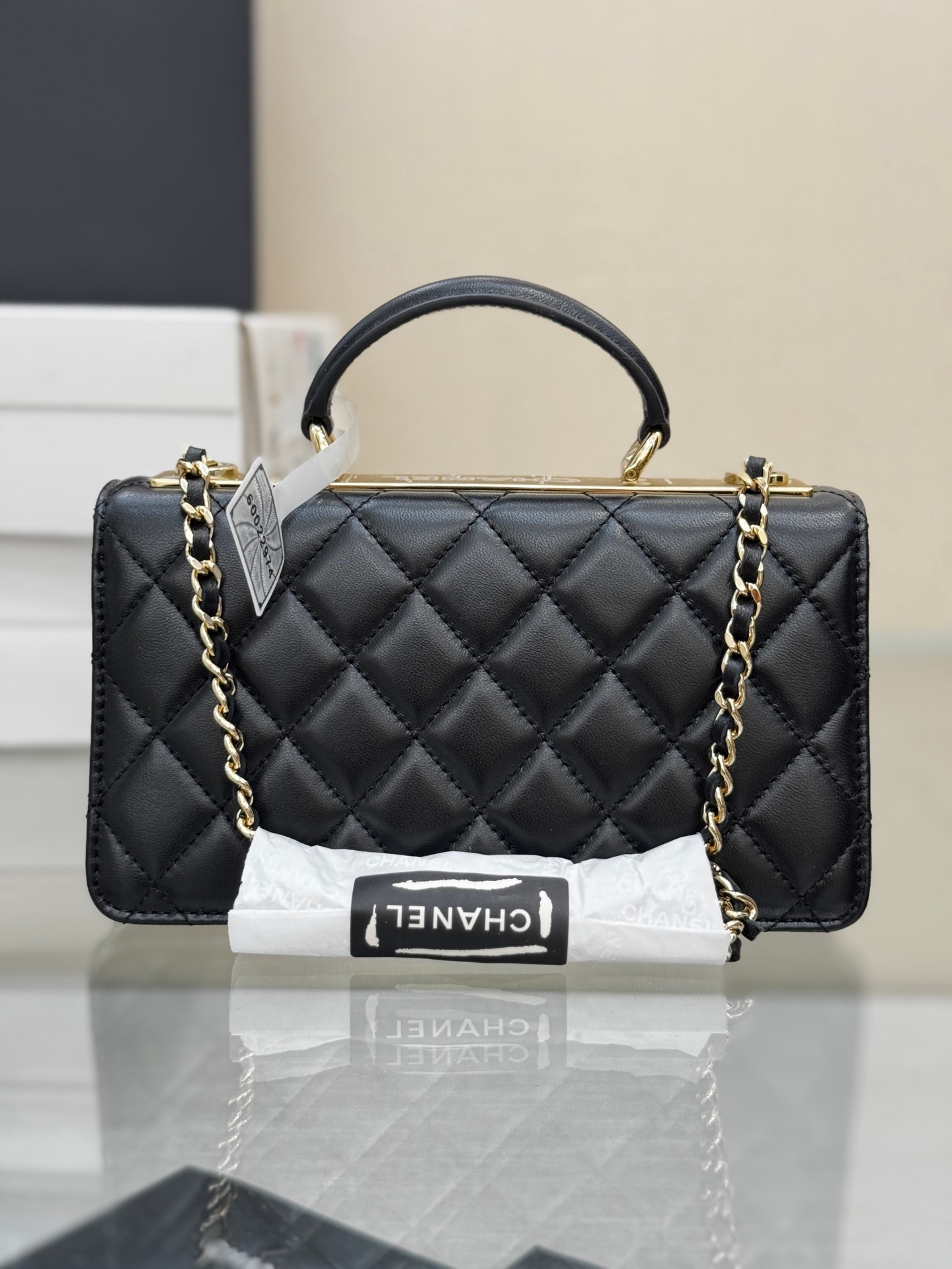 Yupoo Chanel Luxury Black Lambskin Trendy Cc Handbag 👜 image 4