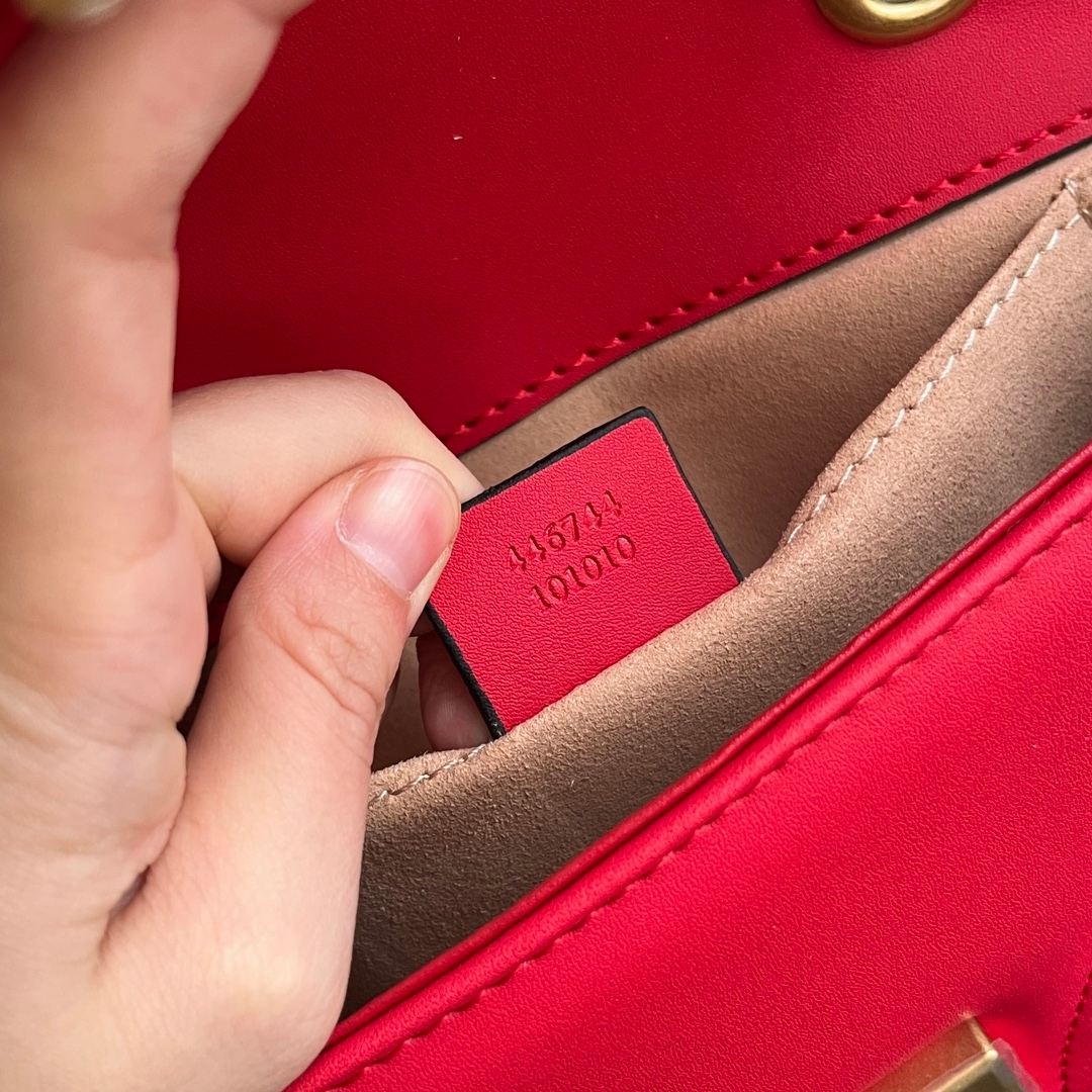 Yupoo Lv Upgraded Gg Marmont Mini Bag In Red ❤️ image 9
