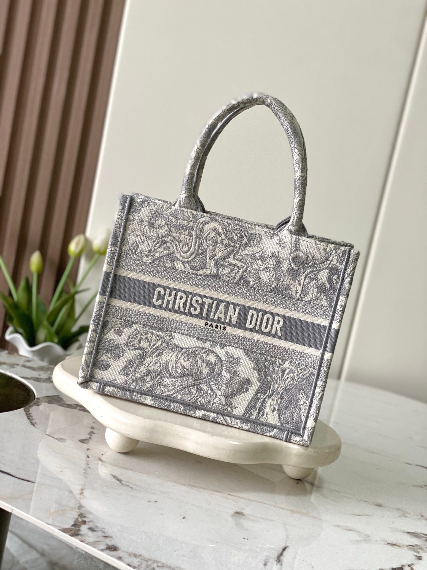 Yupoo Dior Book Tote Mini Grey Oblique Bag image 1