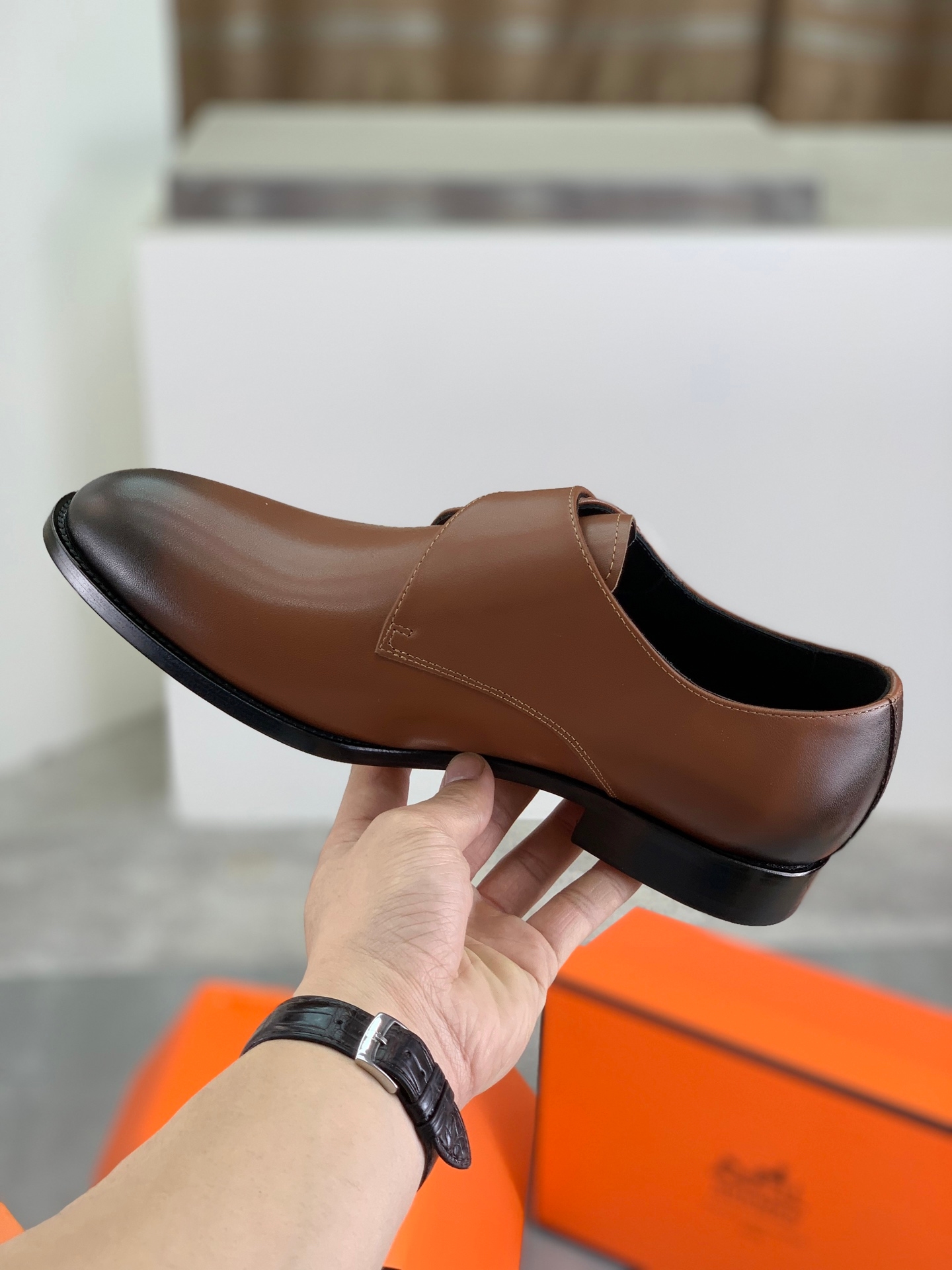 Hermes New Arrival: Giovanni Loafer Leather Shoes image 6
