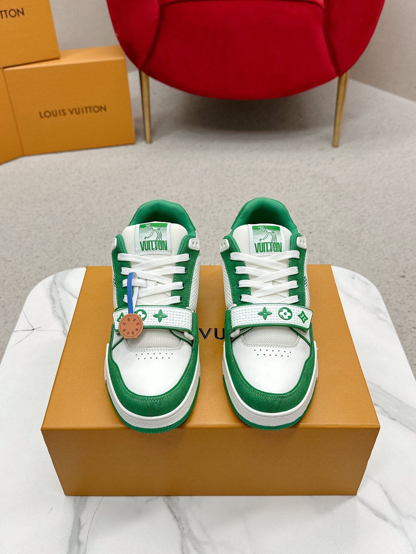 Yupoo shoes: Louis Vuitton LV Trainer Sneakers - Virgil Abloh Inspired image 1