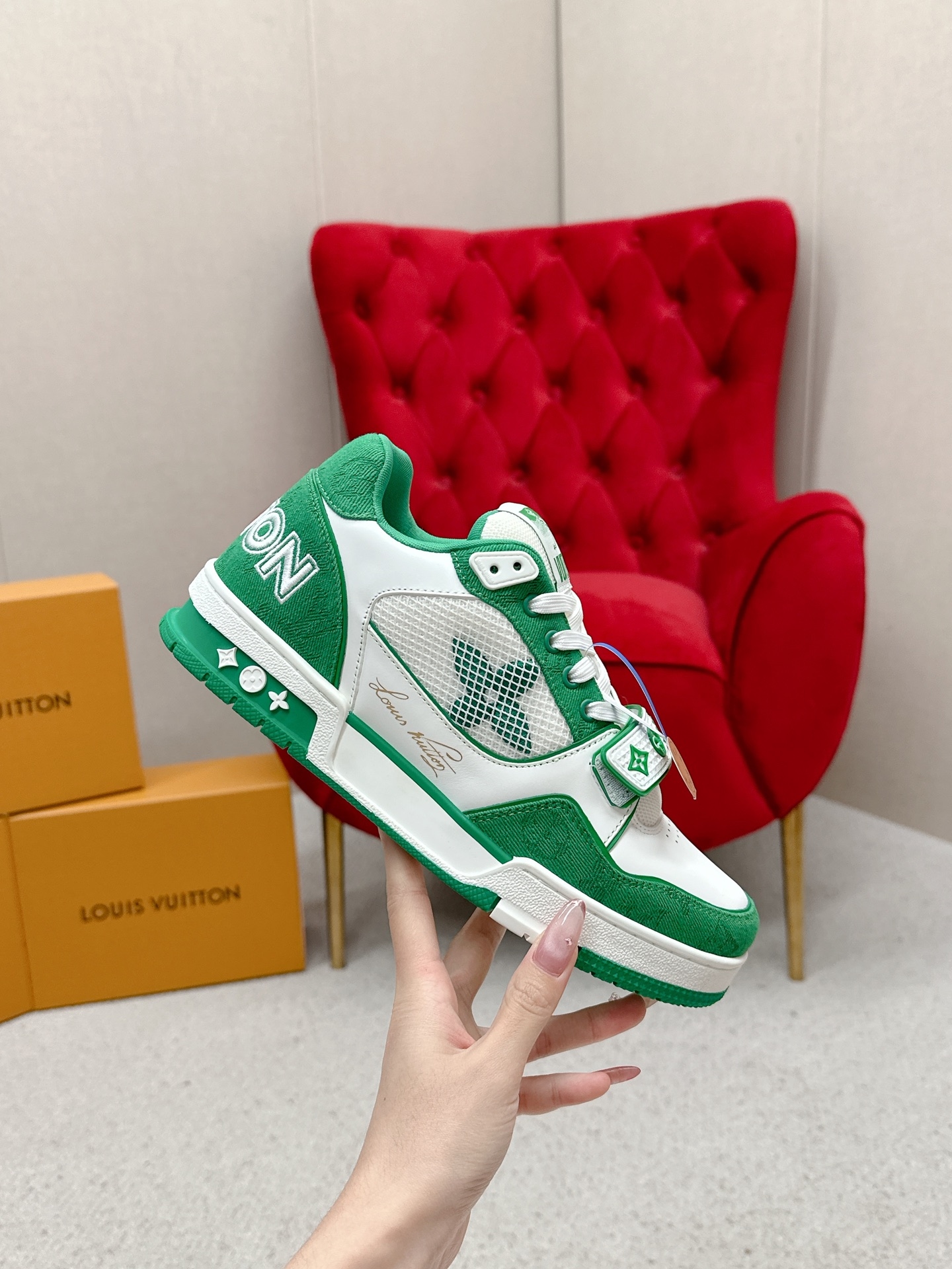 Yupoo shoes: Louis Vuitton LV Trainer Sneakers - Virgil Abloh Inspired image 4