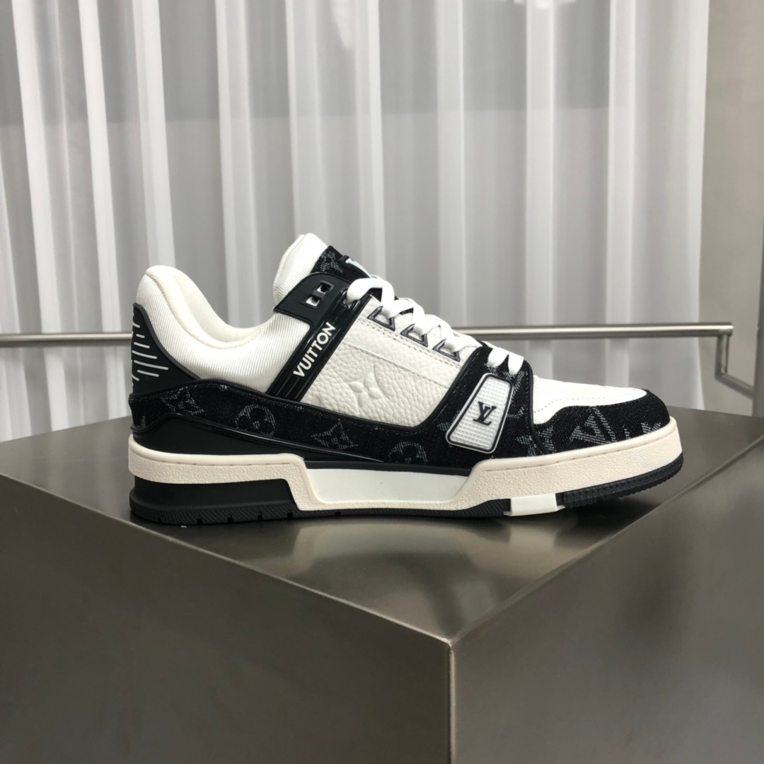 Yupoo Shoes: LV Trainer Sneakers - Monogram Patchwork Leather (Virgil Abloh Inspired) image 5