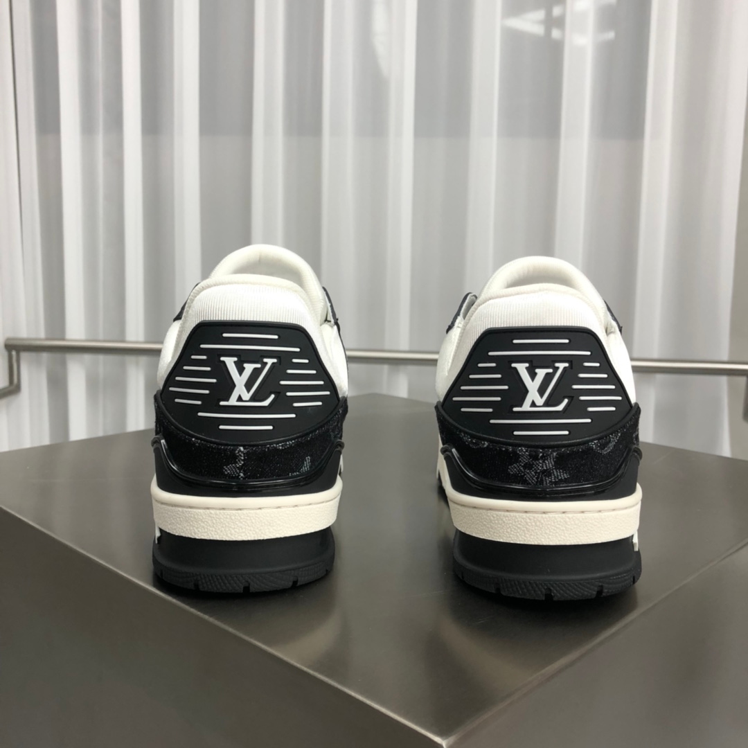 Yupoo Shoes: LV Trainer Sneakers - Monogram Patchwork Leather (Virgil Abloh Inspired) image 7